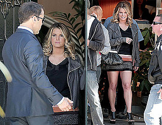 Pictures of Jessica Simpson Filming a Cameo on Entourage With Jeremy Piven And Rex Lee