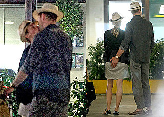 Pictures of Joshua Jackson and Diane Kruger at Fiumicino Airport in Rome