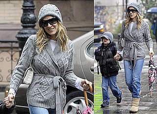 Pictures of Sarah Jessica Parker Bringing Son James Wilkie to School in NYC 2010-05-13 03:00:00