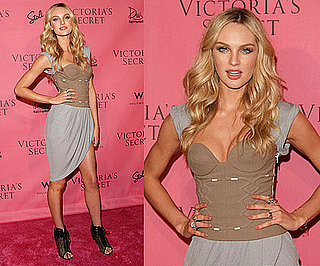 Candice Swanepoel Wears Alexander Wang Dress at Victoria's Secret Event