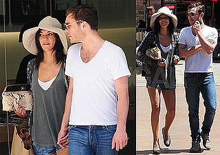 Pictures of Ed Westwick And Jessica Szohr Shopping Together in LA Not Looking Broken Up