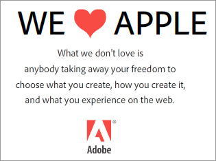 Adobe Responds to Apple's Position on Flash