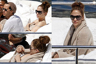 Pictures of Jennifer Lopez and Marc Anthony Relaxing on a Yacht in Monaco