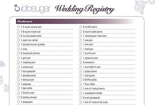 Brides to Be: Download Our Registry Checklist!