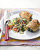Spinach-and-Brie Chicken With Orzo Recipe