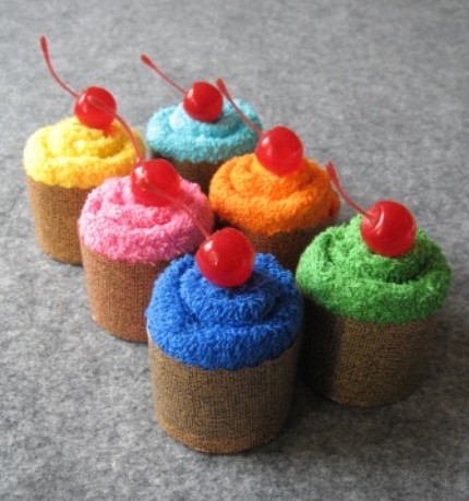Wash Cloth Cupcakes Wash Cloth Cupcakes