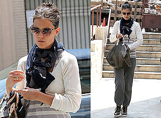 Pictures of Katie Holmes on Her Way Into a Dance Class in LA