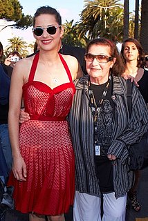 Marion Cotillard in Red Retro Dress at 2010 Cannes Film Festival
