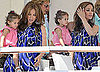 Pictures of Jennifer Lopez, Marc and Emme Anthony Eating Lunch at Eden Roc Hotel