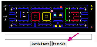 Google Logo Changed Into Pac-Man Game