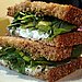 Goat Cheese, Avocado, and Celery Sandwich
