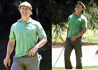 Pictures of Matthew McConaughey Golfing in LA