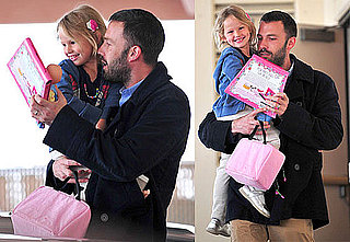 Pictures of Ben Affleck Picking Up Daughter Violet From School in LA