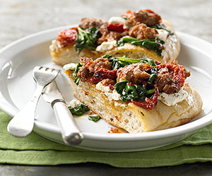 Savory Focaccia Pie Recipe Savory Focaccia Pie Recipe