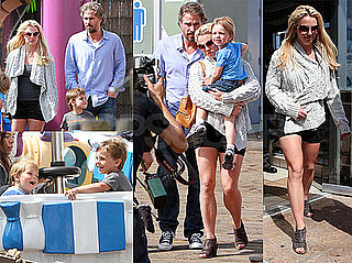Photos of Britney Spears, Sean Preston Spears Federline, Jayden James Spears Federline And Jason Trawick at Santa Monic Pier