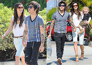 Pictures of Pete Wentz, Ashlee Simpson, and Bronx Holding Hands in LA