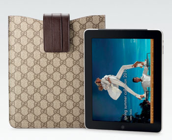 Photos of the Gucci iPad Case