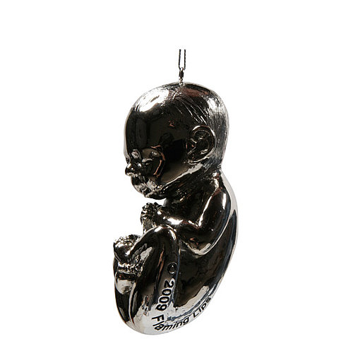 Silver Fetus Ornament: Cute or Creepy? Silver Fetus Ornament: Cute or Creepy?