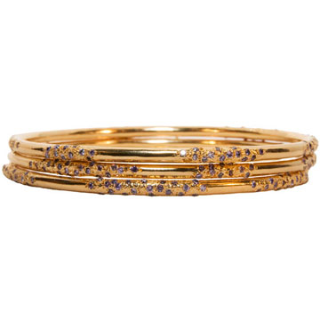 Galaxy Melted Bangle | Amethyst cz | Melinda Maria Jewelry |135.00