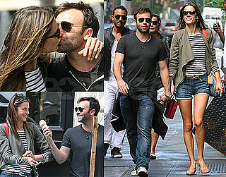 Pictures of Alessandra Ambrosio and Jamie Mazur Kissing and Eating Ice Cream in NYC