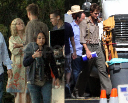 Pictures of Robert Pattinson Filming Water For Elephants With Ava And Deacon Phillippe