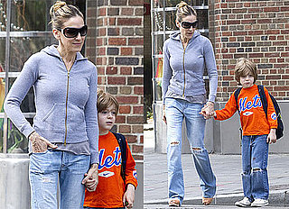 Pictures of Sarah Jessica Parker Walking James Wilkie Broderick to School in NYC 2010-06-12 09:00:00