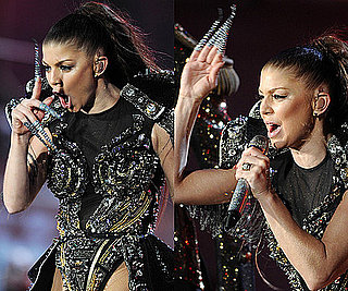 Photos of Fergie at the 2010 World Cup Opening Ceremony with a Claw