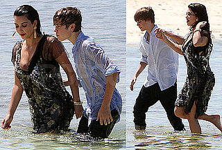 Pictures of Justin Bieber and Kim Kardashian Holding Hands For a Photo Shoot in the Bahamas