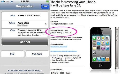 iPhone 4 Launch Time, Apple Stores Open at 7:00am