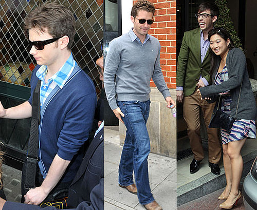 Pictures of the Glee Cast in London, Watch Clip of the Cast Talking About Britney Spears Episode
