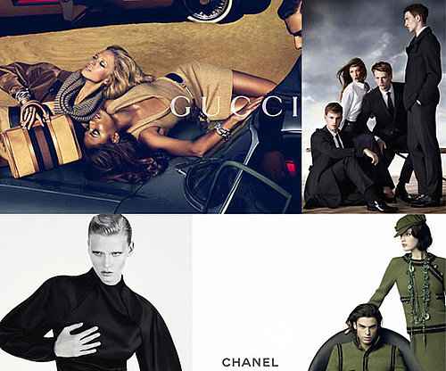 Alexa Chung for Pepe Jeans, Lara Stone for Calvin Klein, Karlie Kloss for Aquascutum