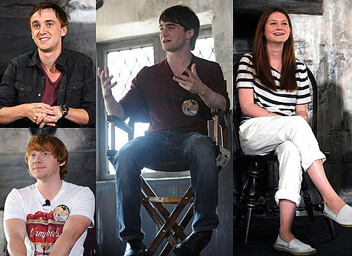 Pictures of Harry Potter Cast at Wizarding World Press Conf Bonnie Wright, Daniel Radcliffe, Rupert Grint, Tom Felton 2010-06-20 16:30:05