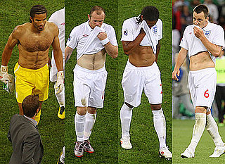 Pictures of Hot Shirtless England Football Players at World Cup Algeria Match Plus David Beckham, Prince Harry, Prince William