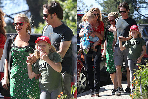 Pictures of True Blood Stars Anna Paquin and Stephen Moyer Attending a Party With His Daughter Lilac