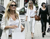 Pictures of Kate Moss Dressed in White Out in London With Sadie Frost Dressed All in Black Pictures of Kate Moss Dressed in White Out in London With Sadie Frost Dressed All in Black
