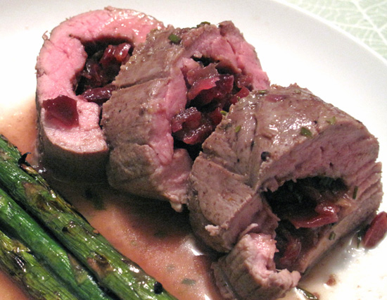 Joanne Weir's Recipe For Cherry and Onion Stuffed Pork Tenderloin Joanne Weir's Recipe For Cherry and Onion Stuffed Pork Tenderloin