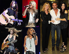Pictures of Sandra Bullock, Taylor Swift, Miley Cyrus, Carrie Underwood, and More at the Nashville Rising Concert 2010-06-23 07:45:00