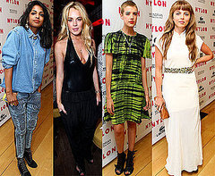 Pictures of Agyness Deyn, Lindsay Lohan, MIA, Ophelia Lovibond, Peaches Geldof at Nylon Magazine Music Issue Party in LA 2010-06-23 02:03:18
