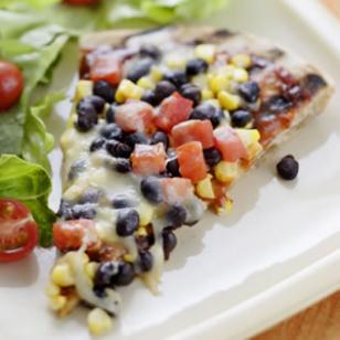 Recipe For Smoky Corn and Black Bean Pizza