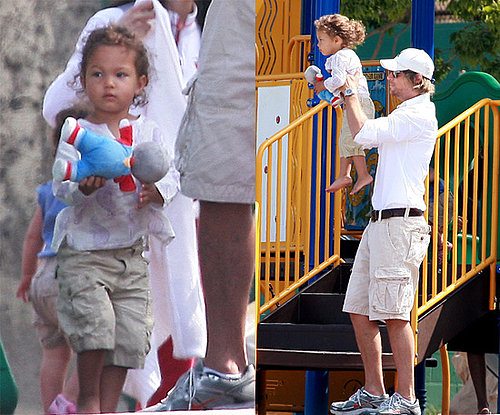 Pictures of Gabriel Aubrey and Nahla at the Park