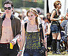 Pictures of Harry Potter Star Emma Watson with George Craig at Glastonbury Festival