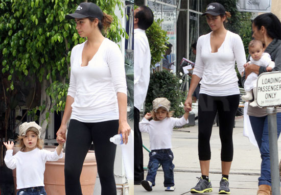 Pictures of Camila Alves with Levi and Vida