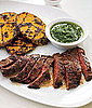 Grilled Skirt Steak With Herb Sauce Recipe