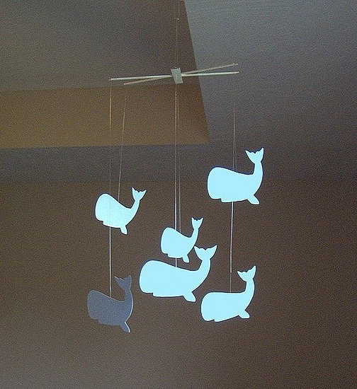 Blue Whales Paperbella Mobile