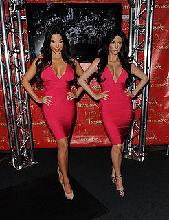 Pictures of Kim Kardashian and Her Wax Figure