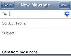 Mobile Email Signatures