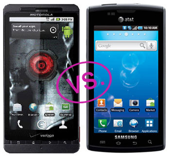 Droid X vs. Samsung Captivate