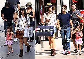 Pictures of Tom Cruise, Katie Holmes, Suri Cruise, and Isabella Cruise Shopping Together in LA