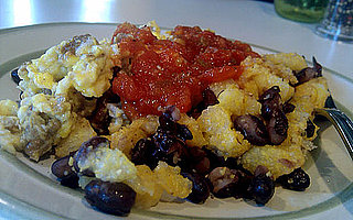 Recipe For Polenta With Beans and Veggie Sausage