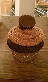 Dark Chocolate Cupcakes with Peanut Butter Frosting